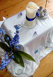Altar for Reiki Training Session Relax Learn Holistic Training