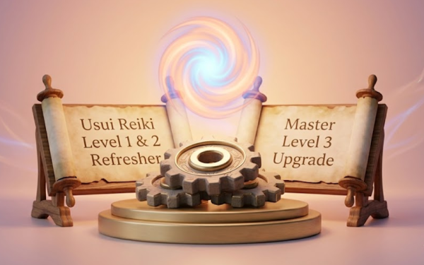 Usui Reiki Level 1 or 2 , Master Level 3 Refresher with Holy Fire 3 upgrade